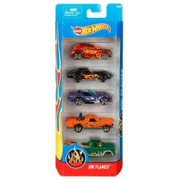 Imagem da oferta Brinquedo Carrinho Hot Wheels Básico 1806 Sortidos - Embalagem com 5 Peças