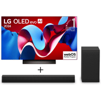 Imagem da oferta Combo Smart TV LG OLED evo AI C4 4K 55 polegadas 2024 + Soundbar LG S40T - OLED55C4.S40T