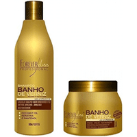 Imagem da oferta Kit Banho de Verniz Forever Liss -  Shampoo 500ml + Máscara 250g