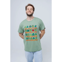 Imagem da oferta Camiseta Cultivando Amor Love Yourself Cactus Heart - Chico Rei