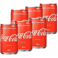 Imagem da oferta 7 Packs de Coca-Cola Lata 220ml - 6 Unidades