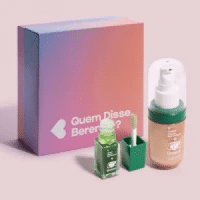 Imagem da oferta Combo Presente QDB e Guaraná Antarctica: Blush Líquido 6,8ml + Iluminador Líquido Rosto e Corpo 30ml + Caixa de Prese