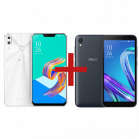 Imagem da oferta ZenFone 5 4GB/128GB Branco + ZenFone Live (L1) Octacore Preto