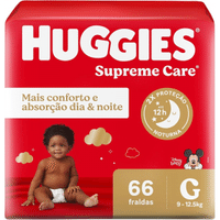 Imagem da oferta 2 Unidades Fralda Huggies Supreme Care G 66 Un