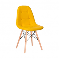 Imagem da oferta Cadeira Eames Eiffel Botonê Base Madeira Amarelo Canario Vestcasa