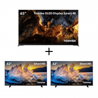 Imagem da oferta Compre Smart TV OLED 65” 4K Toshiba e Leve Duas Smart TV DLED 32" HD Toshiba - TB018M1K