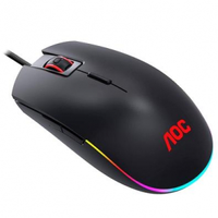 Imagem da oferta Mouse Gamer AOC Ambidestro RGB 5000 DPI 8 Botões - GM500