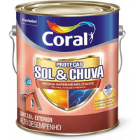 Imagem da oferta Impermeabilizante Incolor Coral Proteção Sol & Chuva Resina - 3,6L