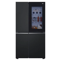 Imagem da oferta Geladeira Smart LG Inverter Side by Side InstaView 647 litros Cor Black Inox - GC-V257SQV