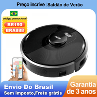 Imagem da oferta (Código promocional: BR190)Robô aspirador de pó ABIR X8, navegação a laser lidar, 6500pa sucção, multi-assoalho mapa, Esterilização UV, y forma molhad