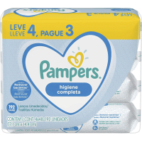 Imagem da oferta Lenços Umedecidos Pampers Higiene Completa - 192 lenços