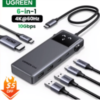 Imagem da oferta Hub UBS UGREEN-Uno 6 em 1 PD100W