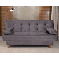 Imagem da oferta Sofá Cama 3 Lugares 195cm Veludo Holanda Berflex