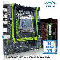 Imagem da oferta Kit Placa-Mãe X99 com CPU LGA2011-3 Xeon E5 2650 V4 16GB DDR4 2133MHz RAM NVMe M.2 SATA