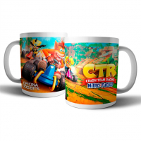 Imagem da oferta Caneca de Porcelana - Crash Team Racing