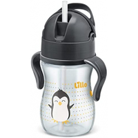 Imagem da oferta Copo Infantil Lillo com Canudo e Alça Evolution - 240ml