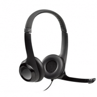 Imagem da oferta Headset com fio USB Logitech H390 com Almofadas Controles de Áudio Integrado e Microfone com Redução de Ruído - 981-000014