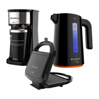 Imagem da oferta Kit Trio Black Cadence - Cafeteira To Go - Chaleira - Sanduicheira