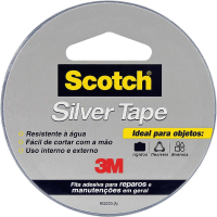 Imagem da oferta Scotch 3M Fita Silver Tape - 45 mm x 5 m Multicor