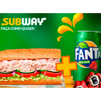 Imagem da oferta Compre um Subway de Frango Defumado com Cream Cheese e ganhe uma Fanta Guaraná!