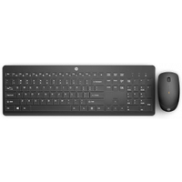 Imagem da oferta Combo de Teclado e Mouse Ergonômico Sem Fio com Conexão USB Wireless Digitação Silenciosa e Precisa Layout ABNT2 230 Preto HP - 18H24AA#AC