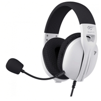 Imagem da oferta Headset Gamer Havit Fuxi-H5d White 3.5mm Drivers de 50mm Branco