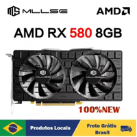 Imagem da oferta Placa de Video RX 580Mllse novo cartão gráfico amd8gb para jogos gddr5