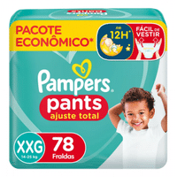 Imagem da oferta 2 Pacotes Fralda Pampers Pants Ajuste Total XXG - 78 Unidades