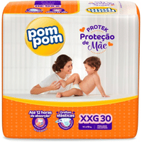 Imagem da oferta Fralda Pom Pom Protek Proteção de Mãe Mega XXG 30 Unidades