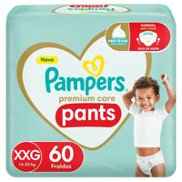 Imagem da oferta Fralda Calça Pampers Premium Care Pants XXG 60 unidades