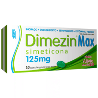 Imagem da oferta Simeticona - Dimezin Max 125mg 10 Cápsulas