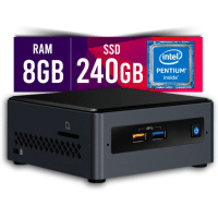 Imagem da oferta Mini PC Intel NUC Pentium J5040 8GB SSD 240GB Intel Graphics 600 Certo PC - 215