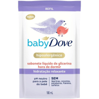 Imagem da oferta 3 Unidades Sabonete Líquido de Glicerina Hidratação Relaxante Dove Baby Hora de Dormir Sachê 180ml