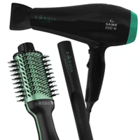 Imagem da oferta Kit Secador Escova e Prancha de Cabelo Gama Italy Babosa 127V