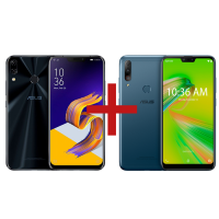 Imagem da oferta ZenFone 5Z 4GB/64GB Preto + Zenfone Max Shot 3GB/32GB Azul