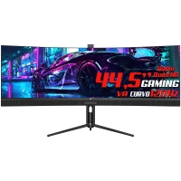 Imagem da oferta Monitor Gamer SuperFrame Enterprise 44,5" Curvo UltraWide Double Quad HD VA HDR FreeSync 120Hz com Webcam - SF45E3RC