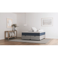 Imagem da oferta Kit Colchão Hybrid Solteiro + Cama Baú + Travesseiro Antiestresse