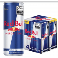 Imagem da oferta Bebida Energética Red Bull Energy Drink 250ml - 4 Unidades