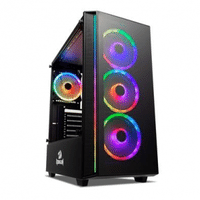 Imagem da oferta Gabinete Gamer Redragon Grapple Mid Tower RGB Lateral em Vidro Preto - GC-607BK