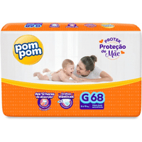 Imagem da oferta Fralda Pom Pom Protek Proteção de Mãe G - 68 Unidades