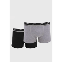 Imagem da oferta Kit 2 Peças Cueca Speedo Boxer Logo Cinza