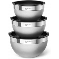 Imagem da oferta Conjunto de Bowls Tigelas de Inox com Tampa Plástica Electrolux