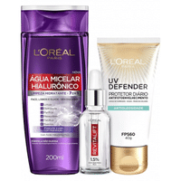 Imagem da oferta Kit L'Oréal Paris: Água Micelar + Sérum + UV Defender