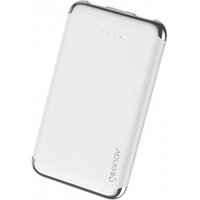 Imagem da oferta Geonav Power Bank Carregador Portátil Universal 6.000mAh 2 portas USB 2.1A Led Indicador de bateria PB6kWT Branco