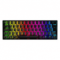 Imagem da oferta Teclado Mecânico Gamer KBM! GAMING TG600 Preto 60% e ABNT2 RGB Switch Gateron Red - KGTG600PTVR