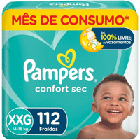 Imagem da oferta Fraldas Pampers Confort Sec XXG 112 Unidades Pampers