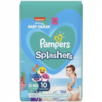 Imagem da oferta Fralda para Piscina Descartável Pampers Splashers Baby Shark 13 a 19kg Tam. G-XG - 10 Unidades