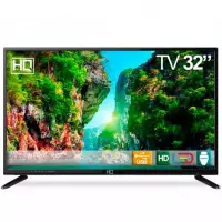 Imagem da oferta TV LED 32” HQ HQTV32 Resolução HD com Conversor Digital 2 HDMI 2 USB Recepção Digital