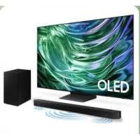 Imagem da oferta Kit Smart TV 55" 4K OLED Samsung QN55S90DAGXZD + Soundbar Samsung HW-Q600C