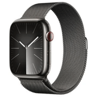 Imagem da oferta Apple Watch Series 9 45mm GPS + Cellular Case de Aço Inoxidável Pulseira Esportiva